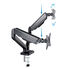 Soporte de Mesa Doble Tooq con Resorte 17" a 32" Negro Max 9Kg para Brazo image number null