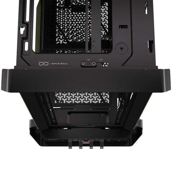 Torre E-ATX Corsair WARTHOG Perfomance Mil Green Cristal Templado image number 15