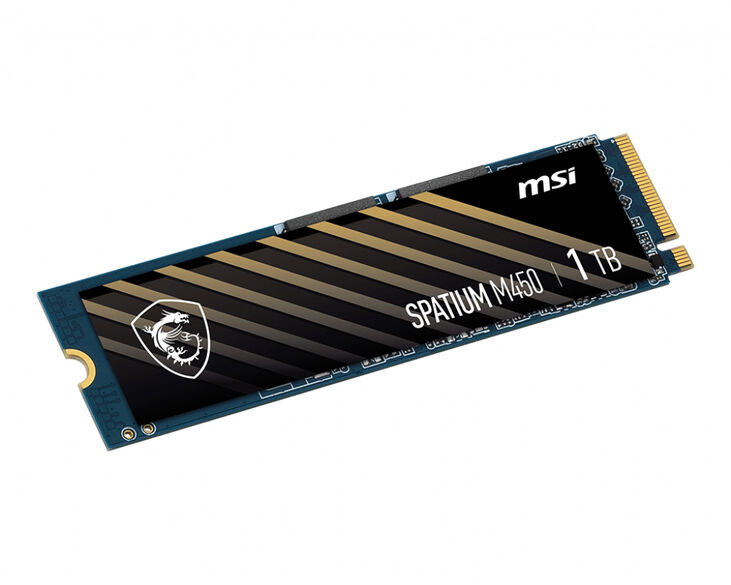 SSD MSI SPATIUM M450 1TB Gen4 M.2 NVMe (3600/3000MB/s) image number 2