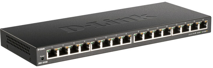 Switch D-Link DGS-1016S 16 Portas Slim Gigabit Unmanaged image number 1