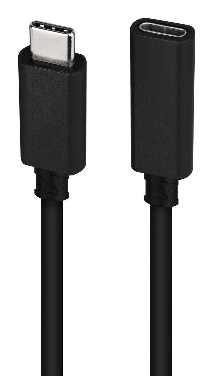 Cable USB 3.2 Gen2x2 Nanocable 100W 4K/60Hz USB-C M/F 2 M image number 2