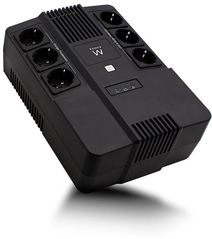 UPS Ewent 600VA 6 Portas Schuko image number 0