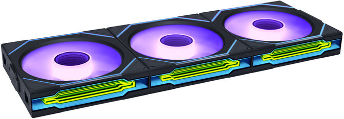 Ventilador Lian Li UNI FAN SL120 Infinity Wireless RGB Reverse Blade PWM Negro 120mm (Pack 3) image number 0