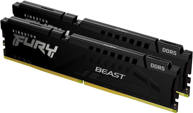 Kingston Kit 32GB (2 x 16GB) DDR5 5200MHz FURY Beast Negro CL40 image number 0
