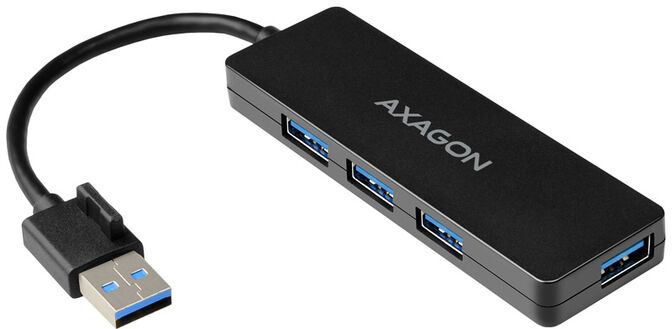 Slim Hub AXAGON HUE-G1A Superspeed USB-A, 4x USB 3.0 - 15cm image number 1