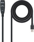 Cable USB 3.0 Nanocable Prolongador USB-A M/F 5 M Negro image number null