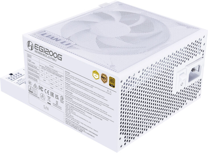 Fuente Modular Lian Li Edge 1200W 80+ Gold Blanca image number 3