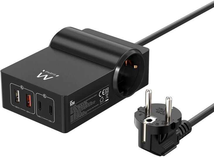 Estación de Carga Ewent 65W USB GaN image number 0
