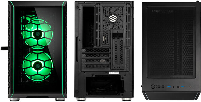 Caja Micro-ATX Kolink Citadel Glass SE ARGB Vidrio Templado Negro image number 3