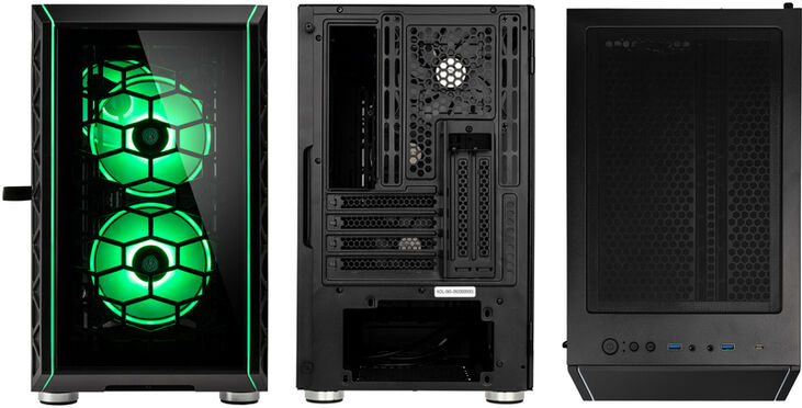 Caja Micro-ATX Kolink Citadel Glass SE ARGB Vidrio Templado Negro image number 3