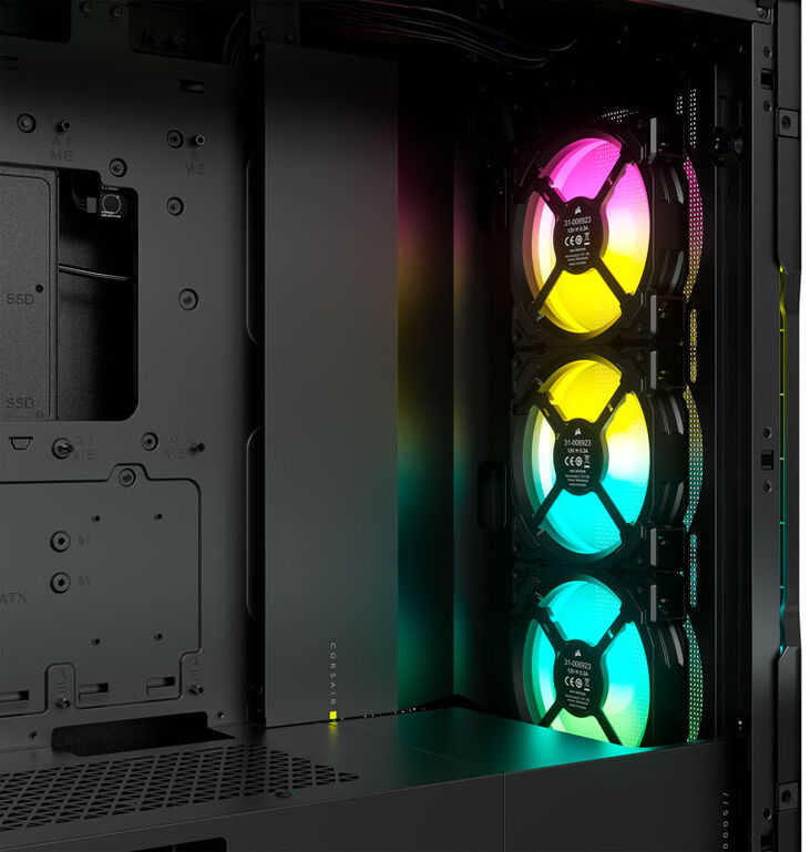 Torre ATX Corsair 5000T iCUE RGB Negro Cristal Templado image number 6