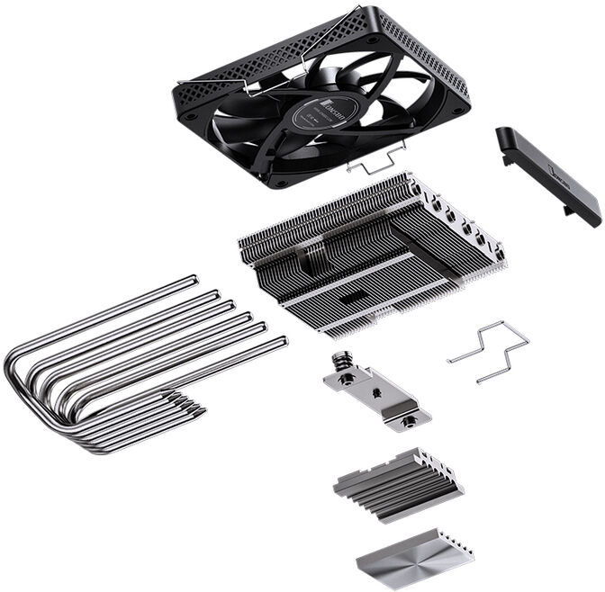 Ventilador CPU Jonsbo HP-600 LS Preto 120mm image number 6