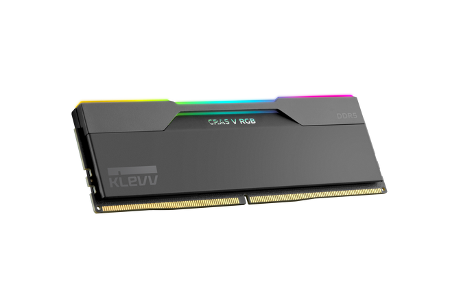 KLEVV Kit 32GB (2 x 16GB) DDR5 CRAS V 6000MHz CL28 RGB Obsidian Black (Intel XMP/AMD Expo) image number 3