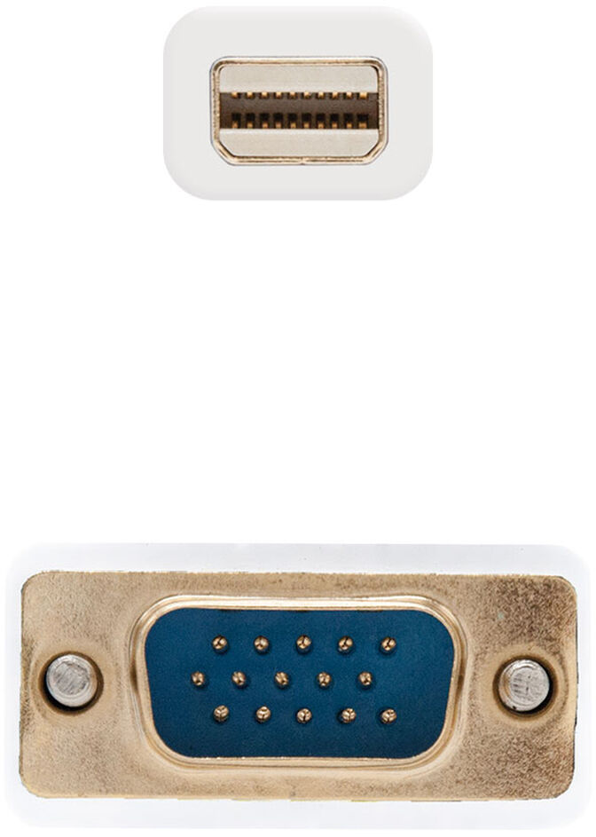 Cable Conversor NanoCable Mini DisplayPort/M para VGA/M 3 M Blanco image number 2