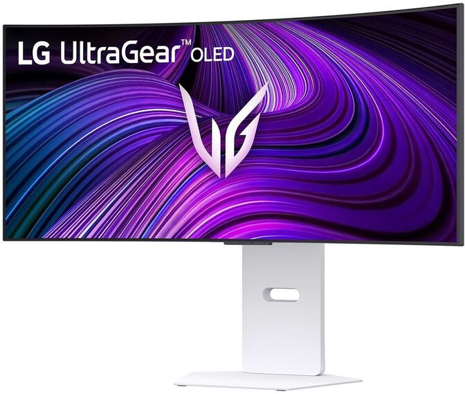 Monitor Curvo Gaming LG UltrGear 34" 34GX90SA OLED WQHD 240Hz 0.03ms G-Sync Compatible Smart webOS Blanco image number 1