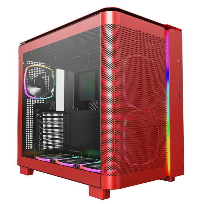 Caja ATX Montech King 95 PRO Rojo image number 1