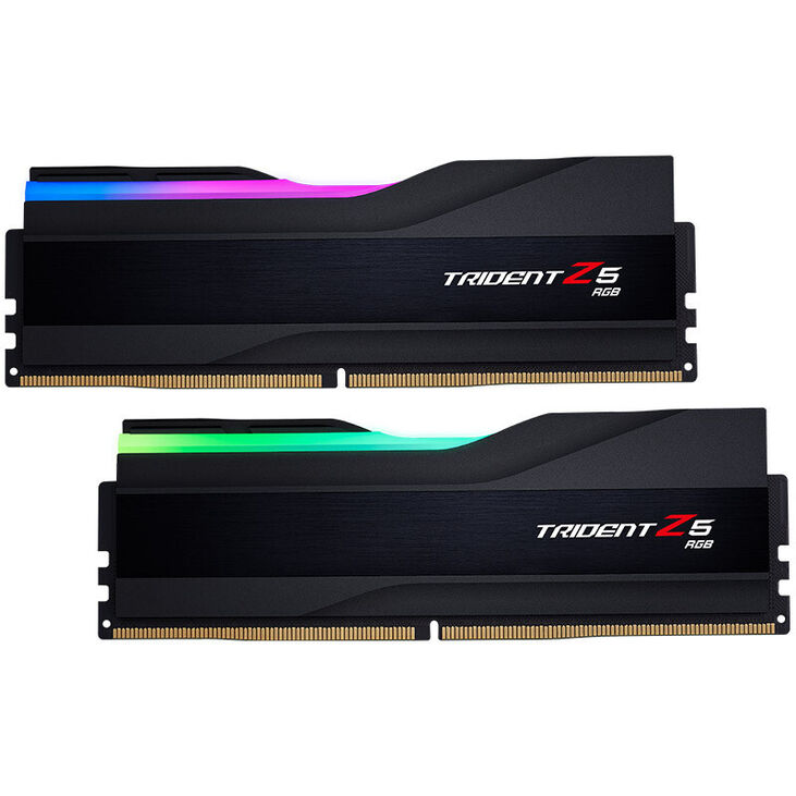 G.Skill Kit 64GB (2 x 32GB) DDR5 6400MHz Trident Z5 RGB CL32 Black - F5-6400J3239G32GX2-TZ5RK image number 0