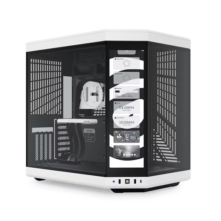Caja ATX Hyte Y70 Touch Vidrio Templado Negro/Blanco image number 0