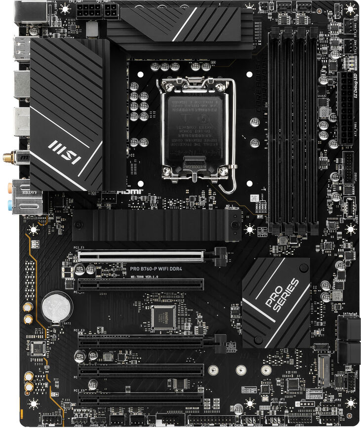 Placa Base MSI PRO B760-P WIFI DDR4 image number 1