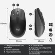 Rat&oacute;n Logitech M190 1000DPI Wireless Negro/Gris image number null