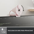Webcam Logitech Brio 300 Full HD 1080p USB Type-C Rosa image number null