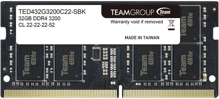 Team Group SO-DIMM 32GB DDR4 3200MHz Elite CL22 image number 1