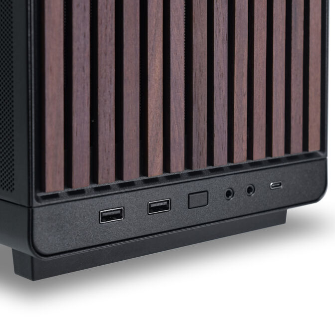 Caja Micro-ATX Lian Li x Dan Cases A3 Negra Madera Vidrio Templado image number 3