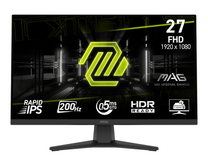 Monitor MSI 27" MAG 272F IPS FHD 200Hz 0.5ms FreeSync Premium image number 0