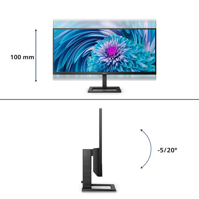 Monitor Gaming Philips E-Line 34" 346E2LAE VA UWQHD 100Hz 1ms Freesync image number 2