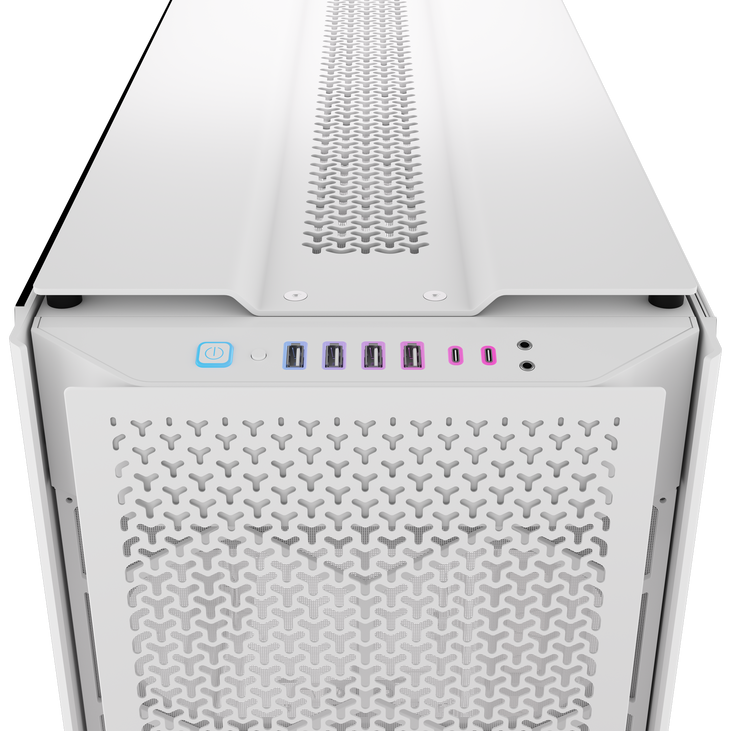 Torre E-ATX Corsair 9000D RGB Airflow Blanca Cristal Templado image number 5
