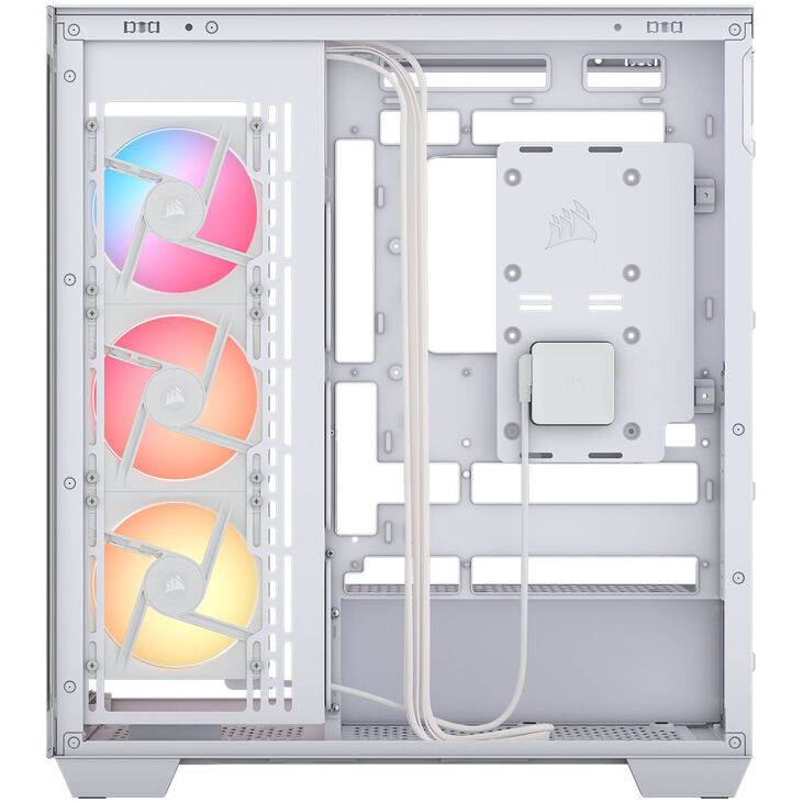 Torre E-ATX Corsair 3500X LXR Link RGB Blanco Cristal Templado image number 8