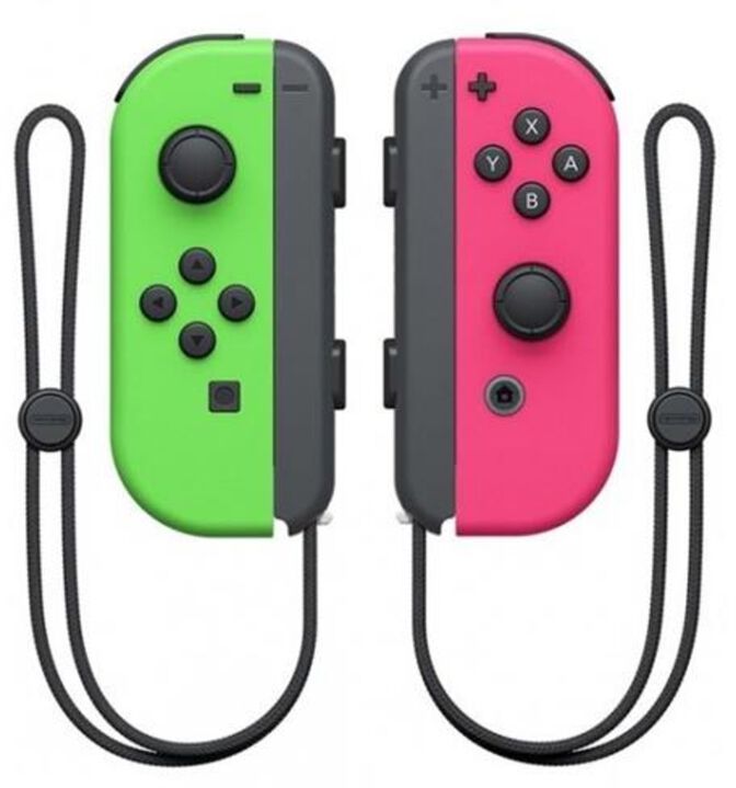 Mando Nintendo Joy-Con (set Izq/Der) Verde Ne&oacute;n / Rosa Ne&oacute;n image number 0