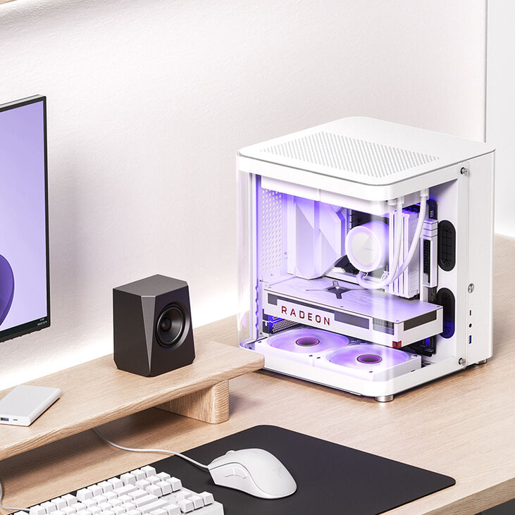 Caja Micro-ATX Jonsbo TK-1 2.0 Vidrio Templado Blanco image number 3