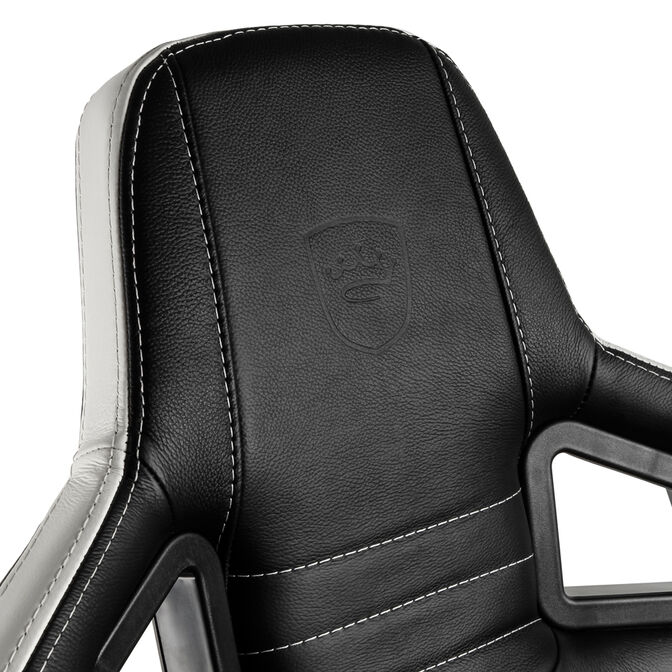 Silla noblechairs EPIC Real Leather - Negro / Blanco / Rojo image number 8