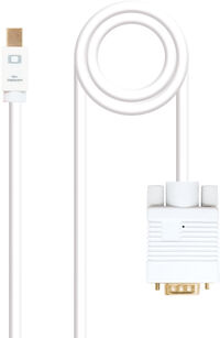 Cable Conversor NanoCable Mini DisplayPort/M para VGA/M 5 M Blanco