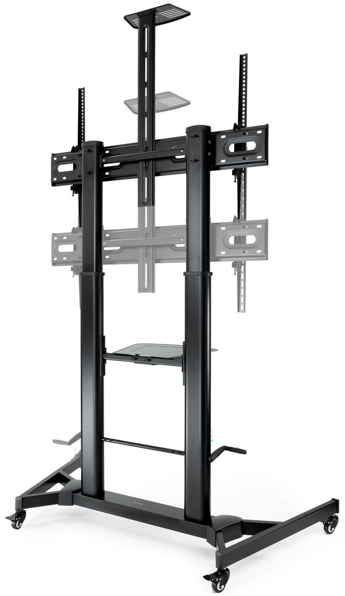 Soporte M&oacute;vel Tooq ZEUS 60" a 100" M&aacute;x. 100Kg Negro image number 3