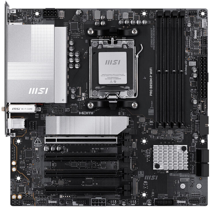 Placa Base MSI B850M-P PRO WIFI image number 1
