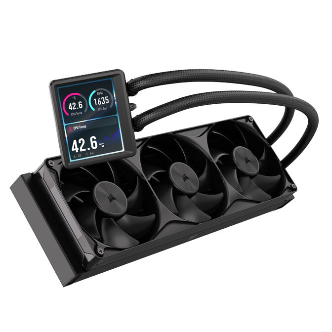Refrigeraci&oacute;n L&iacute;quida CPU Corsair NAUTILUS II RS LCD 360mm Negro image number 1