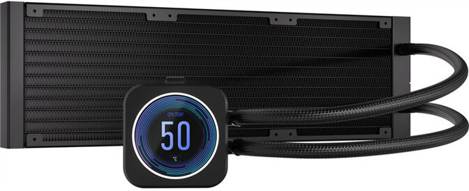 Refrigeraci&oacute;n L&iacute;quida CPU Corsair iCUE H150i Elite XT LCD Display 360mm Negro image number 1