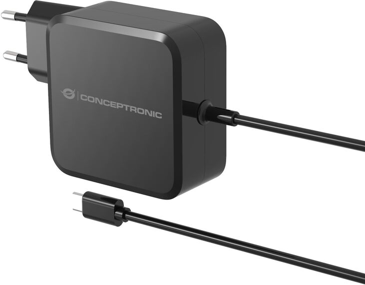 Cargador Universal GaN Conceptronic 100W USB-C Negro image number 3