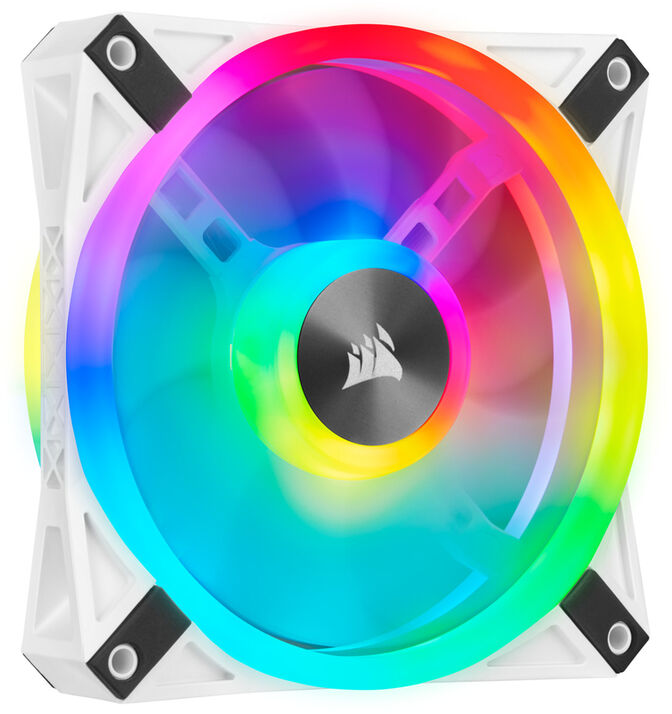 Ventilador Corsair iCUE QL120 RGB PWM Blanco 120mm image number 5