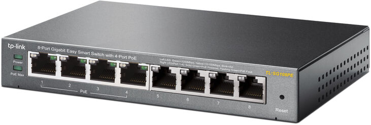 Switch TP-Link TL-SG108PE 8 Portas Gigabit Easy Smart c/ 4 Portas PoE+ image number 2