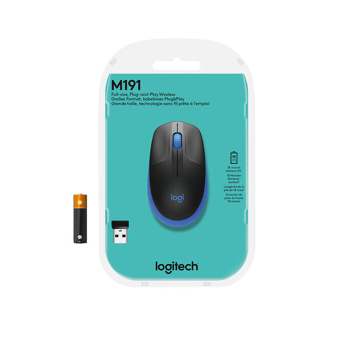 Rat&oacute;n Logitech M190 1000DPI Wireless Azul image number 13