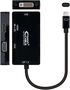 Adaptador NanoCable USB-C M para HDMI F / SVGA F / DVI F10 CM Negro image number null
