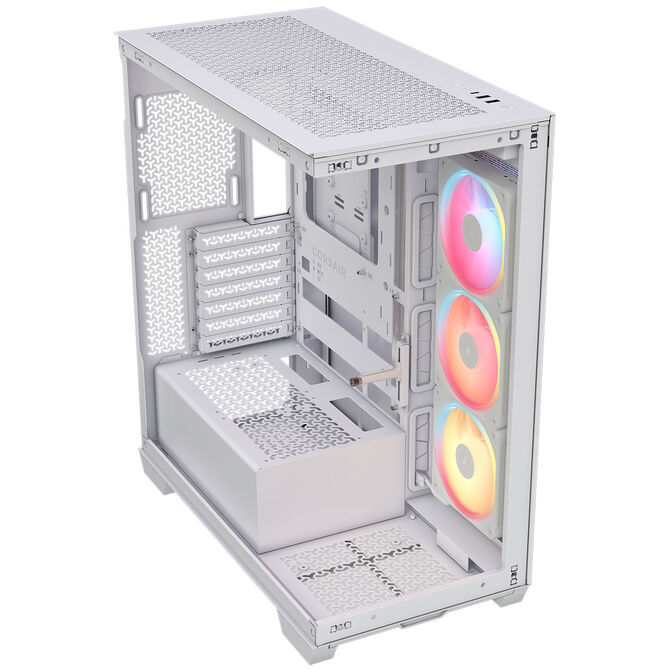 Torre E-ATX Corsair 3500X LXR Link RGB Blanco Cristal Templado image number 2