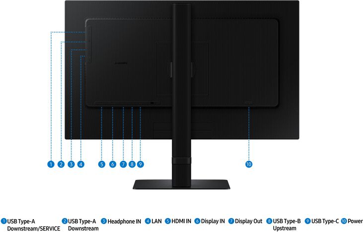Monitor Samsung ViewFinity S6 24" S60UD PS QHD 100Hz USB-C (PD90W) KVM Daisy Chain HDR10 image number 12