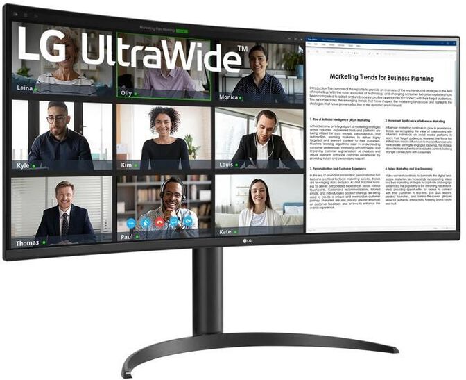 Monitor Curvo LG UltraWide 34" 34WR55QK-B VA UWQHD 100Hz 5ms sRGB99% image number 1