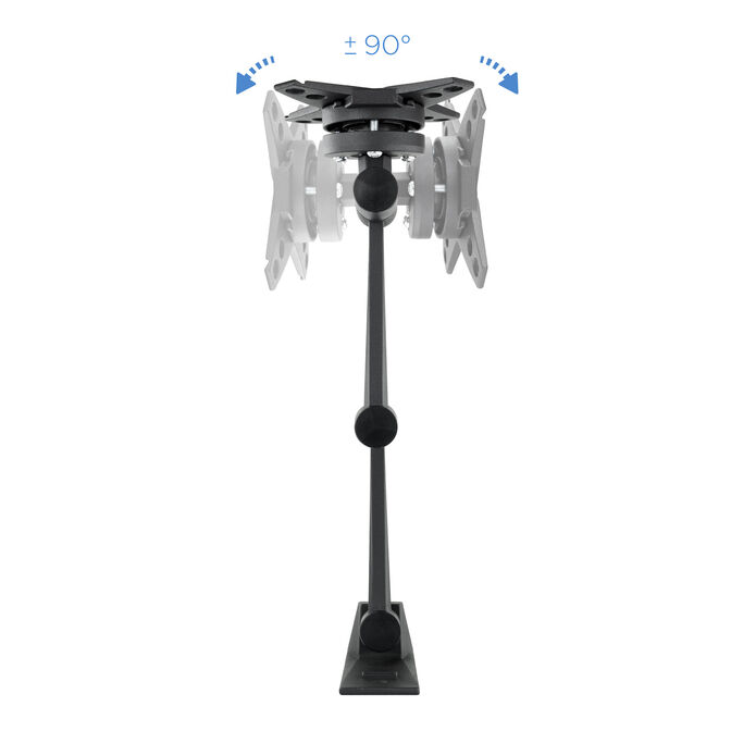Soporte de Pared Tooq Tilt e GiRat&oacute;nrio 3 Pivots 13" a 27" Max. 15kg Negro image number 10