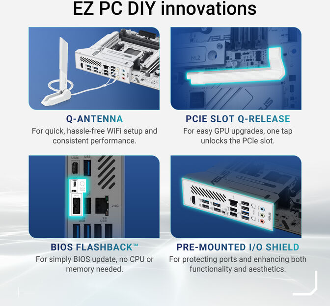 Placa Base Asus X870 MAX Gaming White WiFi image number 10