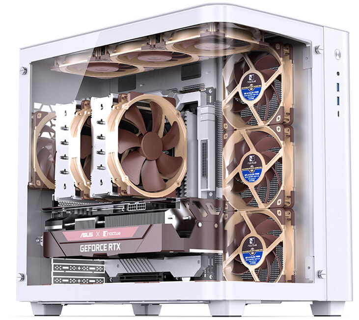 Caja ATX Jonsbo TK-3 Vidrio Tempelado Blanco image number 6